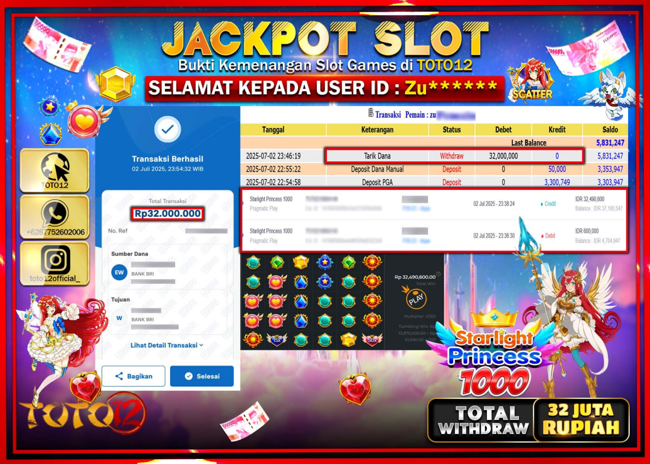HANYA DI TOTO12 JP PASTI DI BAYAR LUNAS DAN CEPAT!!!!!! JACKPOT PRAGMATIC PLAY LIVE CASINO (MEGA WHEEL) Rp.42.000.000 !!!!