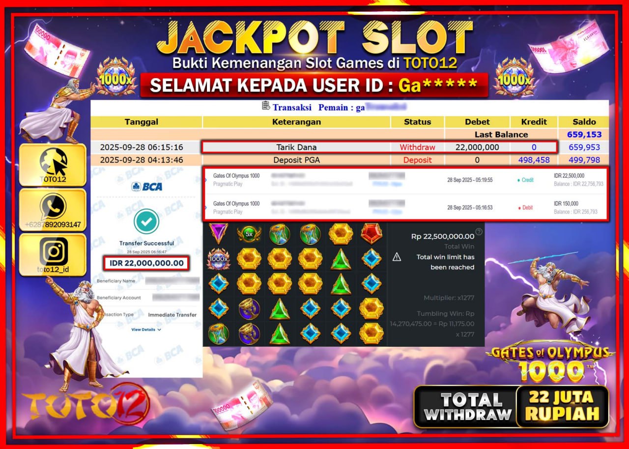 HANYA DI TOTO12 JP PASTI DI BAYAR LUNAS DAN CEPAT!!!!!! JACKPOT SLOT GAME (MAHJONG WAYS) Rp.30.000.000 !!!!