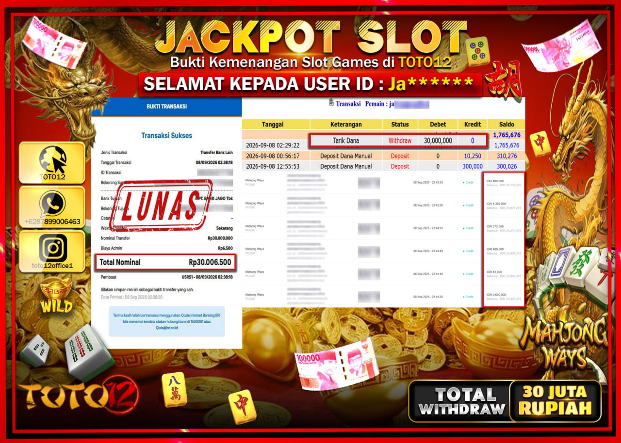 hanya-di-toto12-jp-pasti-di-bayar-lunas-dan-cepat-jackpot-slot-game-mahjong-ways-rp30000000-07-24-25-2026-09-09