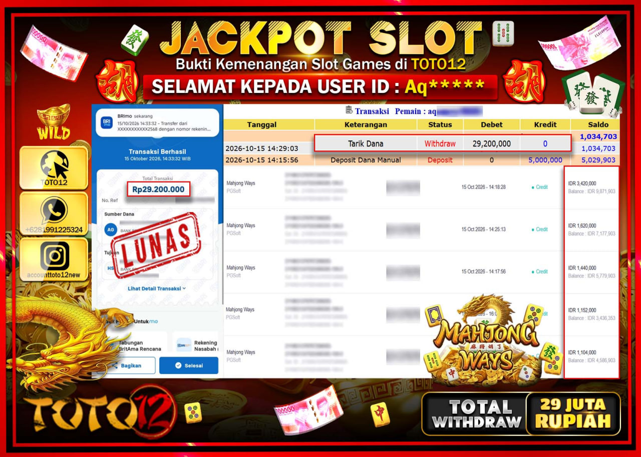 HANYA DI TOTO12 JP PASTI DI BAYAR LUNAS DAN CEPAT!!!!!! JACKPOT SLOT GAME(GATES OF OLYMPUS 1000) Rp110.000.000!!!!